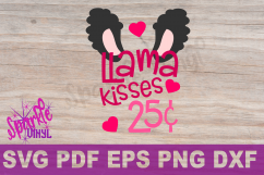 Svg Valentine  llama Toddler girl kids Adult Ladies shirt outfit valentine svg designs printable cut file for cricut or silhouette dxf eps Product Image 2