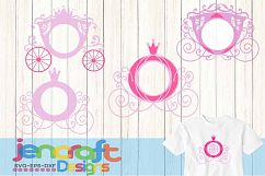 Princess Carriage SVG, Cinderella Carriage SVG Product Image 2