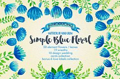 Simple Blue Floral Product Image 3