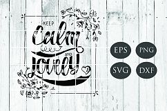 Calm and Lovely - SVG Quote Eps,Png,Dxf,Svg Product Image 2