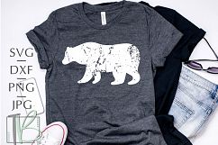 Grunge Bear SVG Product Image 1