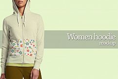 Women Zip Hoodie Mockup Product Image 2