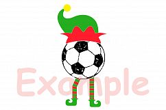 Elf Soccer Christmas svg merry christmas santa elf 1039s Product Image 3