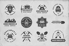 36 Vintage Mining Emblems part 1 Product Image 2