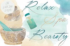 Spa Beauty Retreat Clipart Set Product Image 4