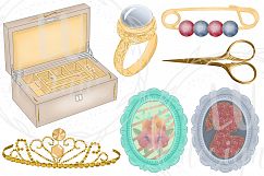 Vintage Boudoir Clipart Set Product Image 6