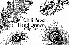 Feather clipart ABR brushes Product Image 2