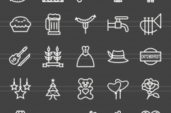 166 Observances &amp; Holiday Line Inverted Icons Product Image 2
