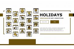 World Holidays Event Landing Web Page Header Banner Template Product Image 1