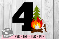 Bundle, Camping Birthday Set SVG Product Image 5