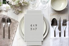 Light table Card Mockup. PSD smart Product Image 2