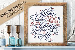 One Nation Under God SVG Cut File Product Image 1