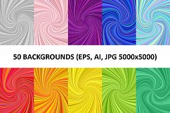 50 Spiral Backgrounds AI, EPS, JPG 5000x5000 Product Image 1