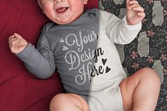 Mockup baby onesie Product Image 2
