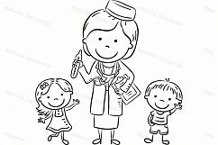 Kids healthcare, families, kids, doctors, illnesses Product Image 14