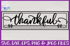 Thankful SVG Thanksgiving Farmhouse Sign Design Product Image 3