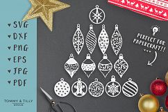 Set of Baubles - SVG EPS DXF PNG PDF JPG Cut File Product Image 2