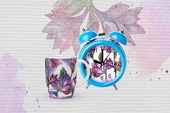 Purple amaryllis PNG watercolor set Product Image 5
