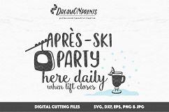 Winter SVG File - Après-Ski Party Sign - 2 Versions Included Product Image 4