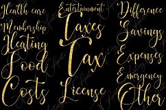 Monthly Bills Word Art Clipart Product Image 3