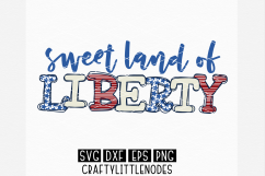 Sweet Land Of Liberty - Patterned Letters Product Image 2