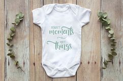 Onsie, Infant bodysuit Mockup, eucalyptus leaves Product Image 2