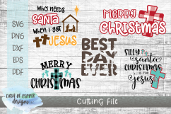 Mini Religious Christmas Bundle II - 5 SVG Designs Product Image 1