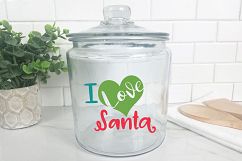 I Love Santa - Christmas SVG Cut File - DXF PNG EPS JPG AI Product Image 9