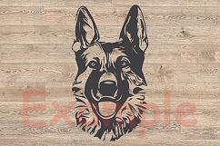 German shepherd dog head svg 4th July Breed K-9 917s Product Image 2