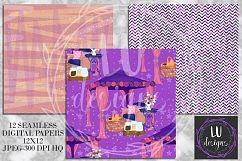 Summer Night Digital Papers, Starry Night Patterns, Summer Backgrounds Product Image 4