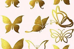 Butterflies Silhouettes Clipart Product Image 3