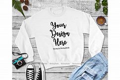 Winter Fall Christmas Sweatshirt Mockup Bundle 5 Colors Set Product Image 6
