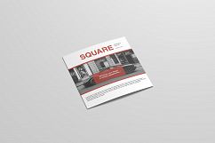 Square Trifold Brochure Mockup Product Image 14