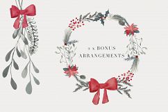 Christmas Watercolor clipart Product Image 2