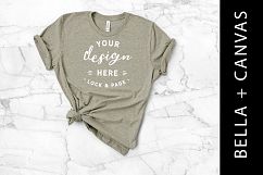 Heather Stone Bella Canvas 3001 Shirt Mockup Feminine Style Product Image 1