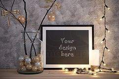 Horizontal frame CHRISTMAS mockup Product Image 1