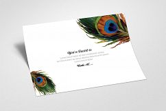 Feathery Wedding Invitation Cards Pack Product Image 6