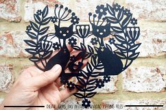 Cat Paper Cut SVG / DXF/ EPS Files Product Image 2