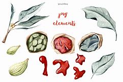 Christmas food watercolor clipart Product Image 4