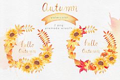 Watercolor Autumn Clipart Collection Product Image 10