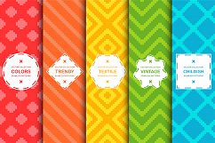 Vibrant seamless textile patterns Product Image 1