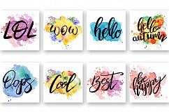 Hand drawn watercolor Inspirational quotes DIY pack Product Image 6