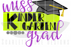 Miss Kindergarten Grad SVG Product Image 2