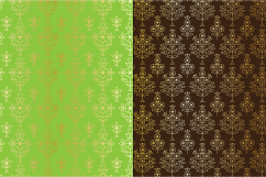 Gold Metallic Paisley Patterns Product Image 4