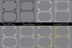 Silver &amp; Gold 5&quot; x 7&quot; Fretwork Frames Product Image 1
