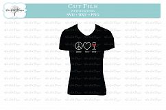 Peace Love Wine SVG DXF PNG Product Image 2