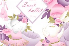 Ballerina animals clipart Product Image 1