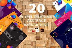 20 Vector Flyer Abstract Background Template Product Image 1