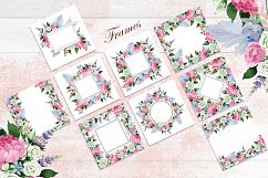Wedding watercolor bouquets PNG set Product Image 8