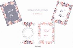 Bohemian watercolor flower Big Set Product Image 8